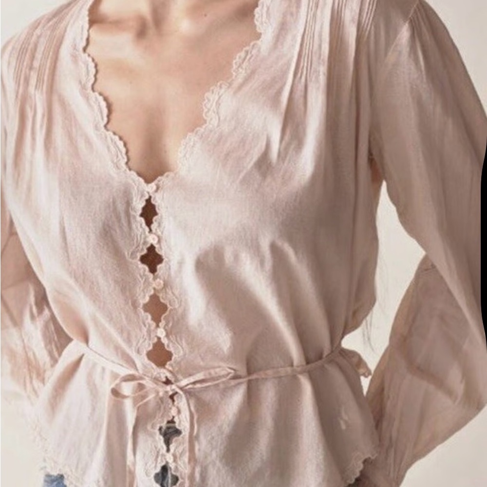Doen Light Pink Button Down